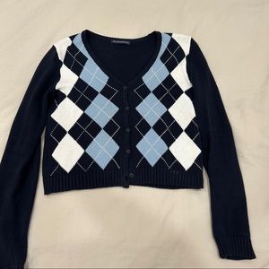 Blue & White Sweater
